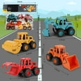 thumbnail image 6 of 4Pcs Construction Toys,Friction Powered Construction Truck Toys Vehicles,Push and Go Construction Sand Truck Toys,Outdoor Toys with Bulldozer Excavator Roller Truck Gift for 3 4 5 6 7 8 Year Old Boys, 6 of 7