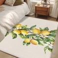 thumbnail image 5 of Yellow Lemon Large Area Rugs for Bedroom Living Room, Soft Non Slip Carpet Bedside Rug, Spring Botanical Leaves Fruit Farmhouse Rectangular Floor Cover Kitchen Accent Rug 3'x5' for Dining Room/Office, 5 of 9