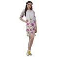 thumbnail image 3 of Moomaya Short Summer Dresses For Women Printed Shift Moss Georgette Swing Dress, 3 of 4