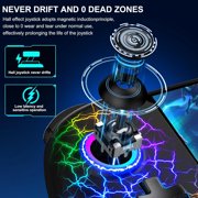 AgbbKmm Switch Controllers,Wireless Switch Pro Controller for Nintendo Switch/OLED Controller, Upgrade Full-Size Ergonomic One Piece Handheld Controller with Programmable, TURBO, Vibration