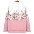 thumbnail image 5 of Bovemsi Sweatshirt for Women Retro Fashion Print Loose Large Sized Casual Long Sleeved Hoodie Comfort Hoodie, 5 of 9
