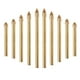 thumbnail image 3 of Triángulo de Vidrio Bit Punch Set Taladro de Vástago Recto Taladro Triangular Oro Para Hormigón MABOTO Brocas, 3 of 6