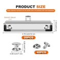 thumbnail image 2 of Pack of 20 Clipboard Clips 12cm Fittable Metal Cardboard Clip Hooks for Office, Craft Project Use, 2 of 5