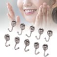 thumbnail image 4 of Lingual  Button, 10pcs Free Adjust Orthodontic Lingual Button  Trough Base  For Tooth Correction For Dentists, 4 of 8