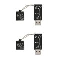 thumbnail image 1 of 128 GB + 256 GBFlash Drive Soporte USB versión 2.0 Adecuado para Almacenar Transferir y Datos Digitales Forma Piano Sunnimix Unidad de memoria flash USB, 1 of 7
