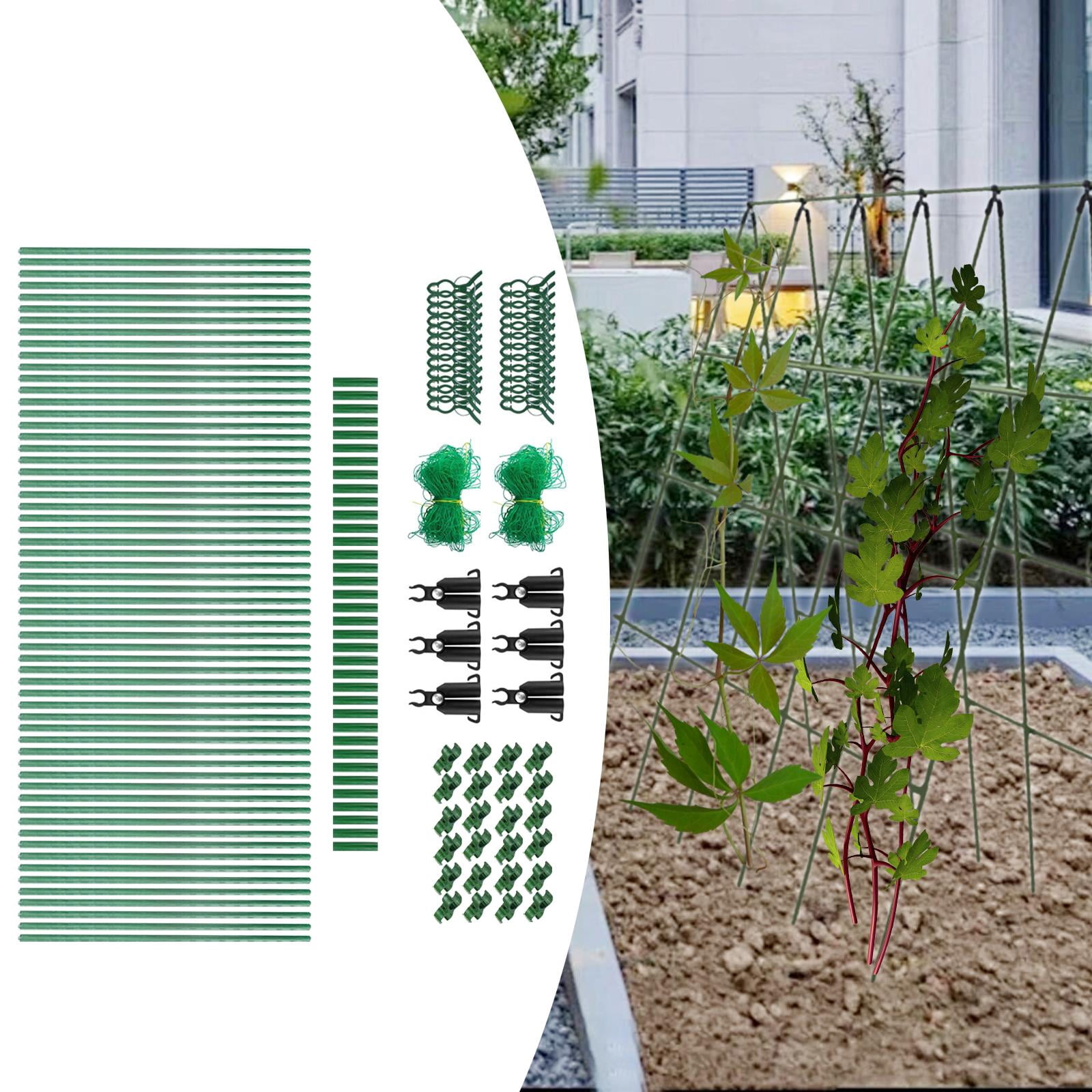 Bothyi Cucumber Trellis Metal Grow Support for Vegetables Flowers Raised Bed Indoor