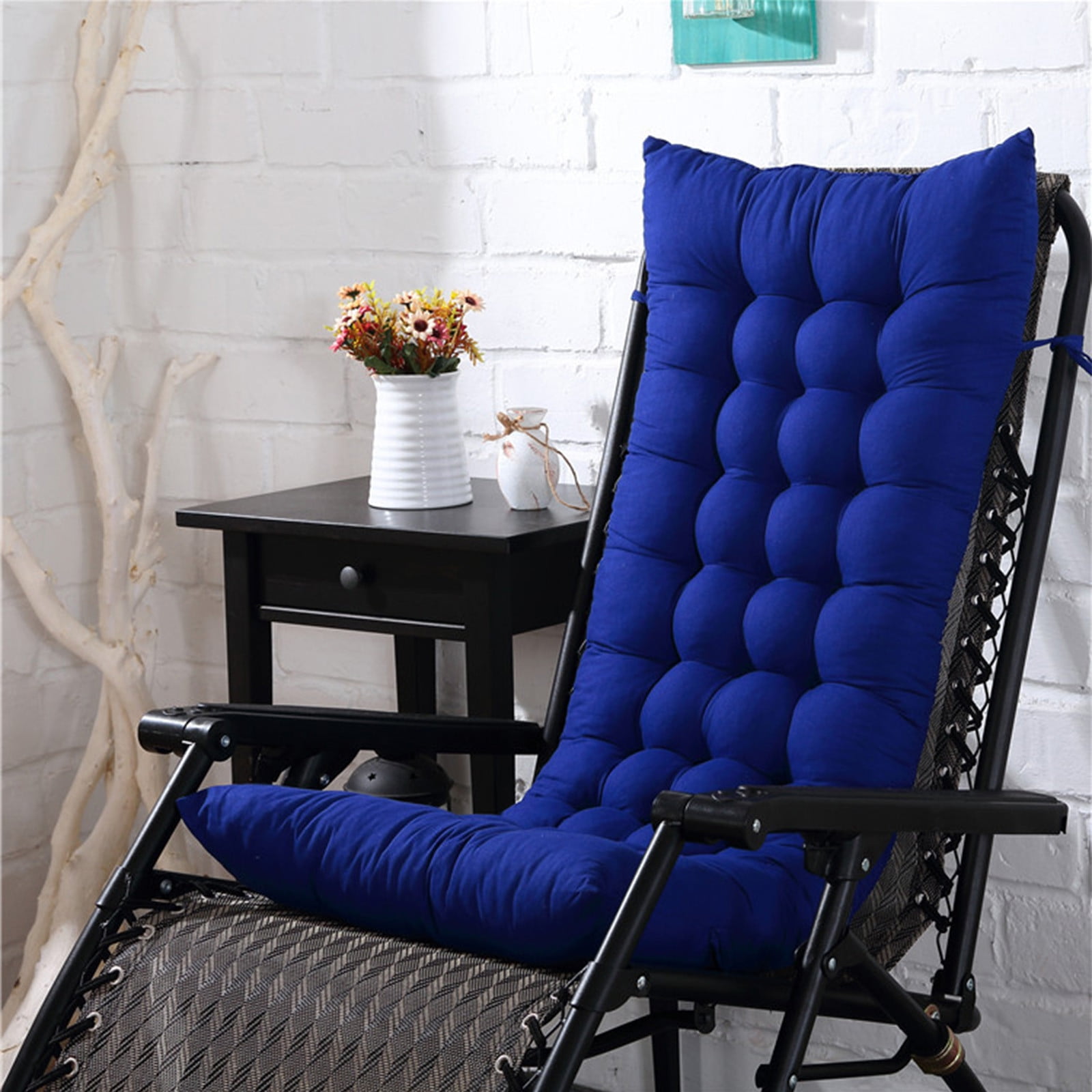 Rocking Chair Cushions Outdoor,Indoor Rocking Chair Cushions,Chair Cushion,High Back Rocking Chair Cushion,Thickened Patio Chair Pad,Water Proof(Blue 44*16*3in)from ANMUYUM
