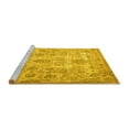 thumbnail image 2 of Ahgly Company Machine Washable Indoor Round Persian Yellow Traditional Area Rugs, 8' Round, 2 of 4