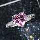 thumbnail image 5 of Anillo de bodas con incrustaciones de circonita cúbica de diamante rosa en forma de corazón AAA, joyería de compromiso para mujer, 5 of 6