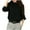 Black, variant on Sales Women's Mesh Long Sleeve Shirts Mock Neck Tops Sheer Crop Tops Ruffle Elegant Tee Shirt Casual Loose Blouse for Ladys