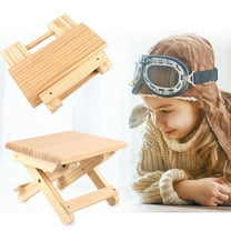 HEMOTON Outdoor Convenient Folding Stool Camping Chairs Portable Yellow