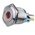thumbnail image 1 of Interruptor De Botón LED Encvamiento De Alimentación De 22 Mm Rojo / Azul Autobloqueo rojo Soledad Interruptor de botón pulsador, 1 of 5