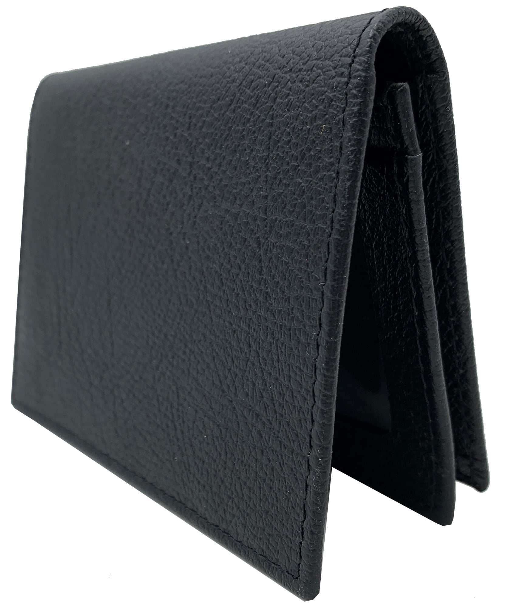 George Men's Genuine American Bison Leather Bifold Wallet with
