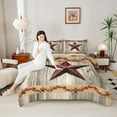 thumbnail image 4 of Homewish Western Texas Stars Bedding Comforter Set 2pcs for Teens,Exotic Style Twin Comforter Sets Microfiber,Lodge Cabin Breathable Bedding Set,Breathable Home Decor,Reversible, 4 of 8