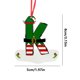 thumbnail image 3 of Fiudx Ofertas de la semana 26 adornos navideños con 26 letras, adornos rojos para árbol de Navidad, adornos colgantes con letras, adornos para árbol de Navidad con alfabeto para el hogar, 3 of 7