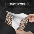 thumbnail image 5 of Lsque lips record rock Skull Printed Long Tissue Box Cover Holder, Facial Paper Organizer Dispenser,Triangle with Bottom Belt, PVC Leather Decorative Organizer, 5 of 9