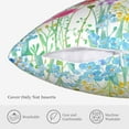 thumbnail image 5 of Spring Floral Pillow Covers 18x18 set of 2 Watercolor Summer Wild Flowers are in Full Bloom Throw Pillow Case Home Decorations Cushion Cover for Farmhouse Couch Bedroom Sofa Indoor Outdoor Decor, 5 of 6