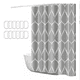 thumbnail image 1 of Cortina De Baño Impermeable Y De Secado Rápido, Color GRIS, 1 of 5