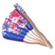 thumbnail image 5 of Abanico de mano Yinane Floral de Bolsillo Azul zafiro, 5 of 8