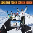 thumbnail image 3 of Heated Gloves Gifts for Men Women, Rechargeable Electric Heated Gloves, Touchscreen Waterproof Heating Gloves for Motorcycle Driving Hiking Skiing Snowboarding Outdoor Winter Sport XL Size, 3 of 8