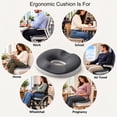 thumbnail image 7 of Hyknon Donut Pillow for Tailbone Pain Relief Thicken Memory Foam Seat Cushion Ergonomic Non-Slip Wheelchair Cushions Pads for Office Home Pregnancy Long Sitting, 7 of 7