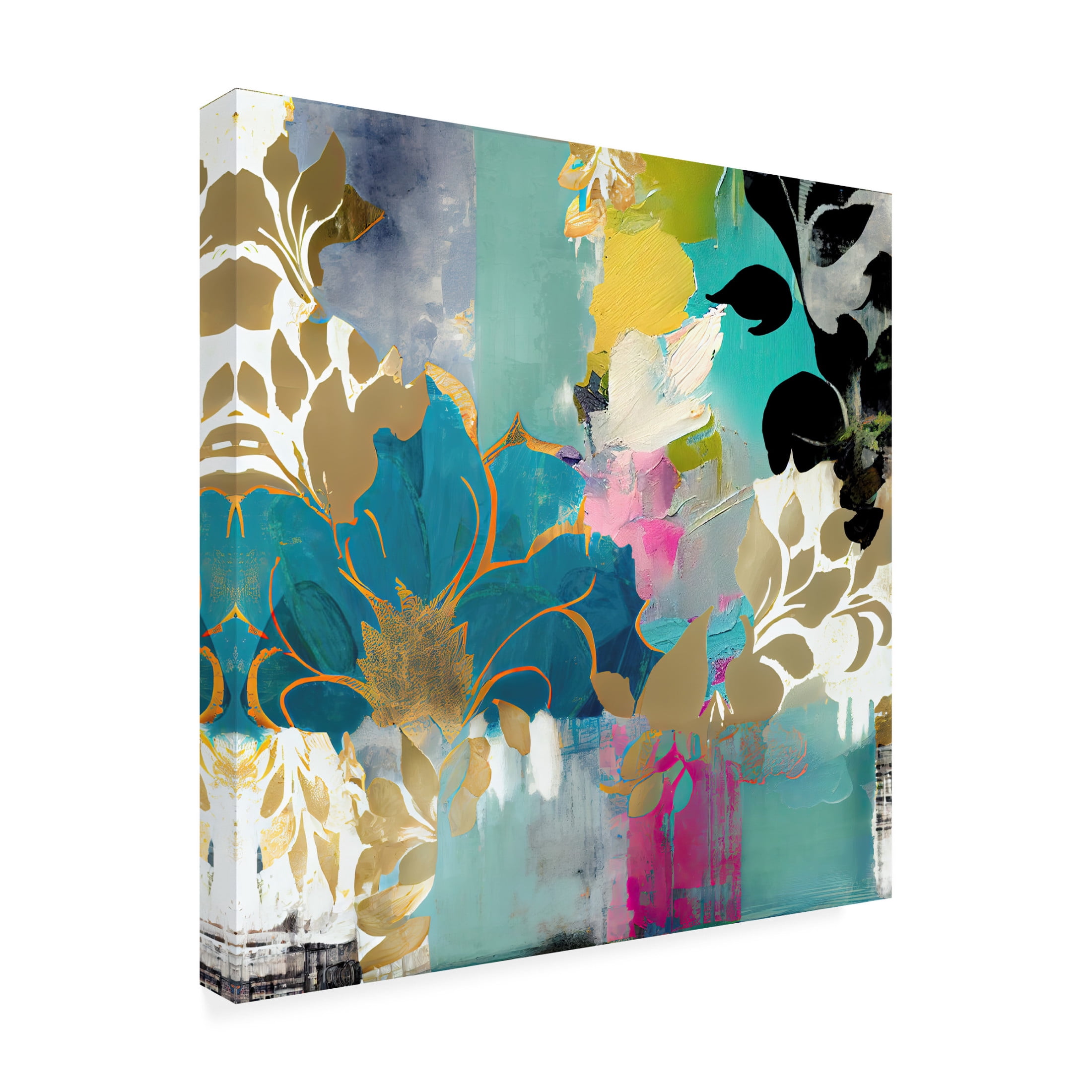 Canvas Wall Art - Sasha 'Amelia's False Alarm' Wall Art for Living Room, Bedroom, or Office Décor by Trademark Fine Art - 35 x 35 Inches