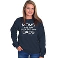 thumbnail image 4 of Moms are Way Cooler than Dads Funny Women Plus Size Crewneck Sweatshirt Brisco Brands 2X, 4 of 5