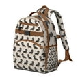 thumbnail image 2 of Dog lover backpack with paw and bone patterns, lightweight and durable, great for school or casual use, 2 of 6