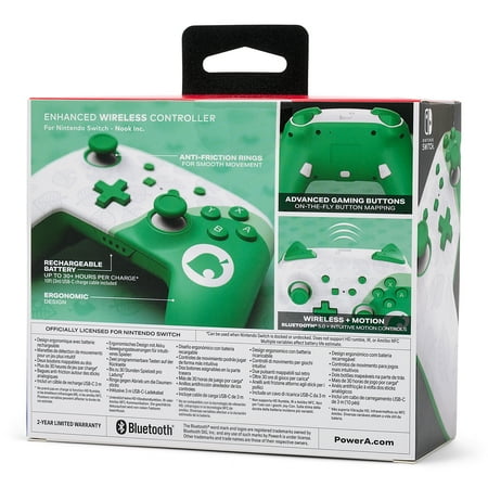 PowerA Enhanced Wireless Controller for Nintendo Switch - Animal Crossing: Nook Inc.