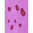 thumbnail image 1 of Ahgly Company Machine Washable Indoor Rectangle Transitional Violet Purple Area Rugs, 4' x 6', 1 of 7