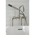 thumbnail image 4 of Aqua Vintage CCK8408DX Concord Freestanding Tub Faucet with Supply Line, Stop Valve, Brushed Nickel, 4 of 7