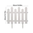 thumbnail image 3 of Plastic Garden Edging Fence, Easy Assembly Weather Resistant Mini Border Fence, Stable Reusable Yard Divider, Multi Purpose Landscape Barrier for Flower Bed Lawn Path Patio Outdoor Decor, 3 of 6