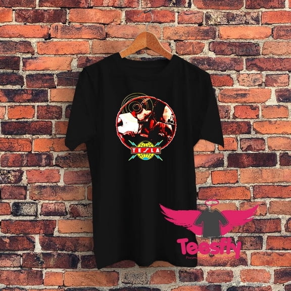 TESLA 1989 THE GREAT RADIO CONTROVERSY TOUR GRAPHIC T-SHIRT