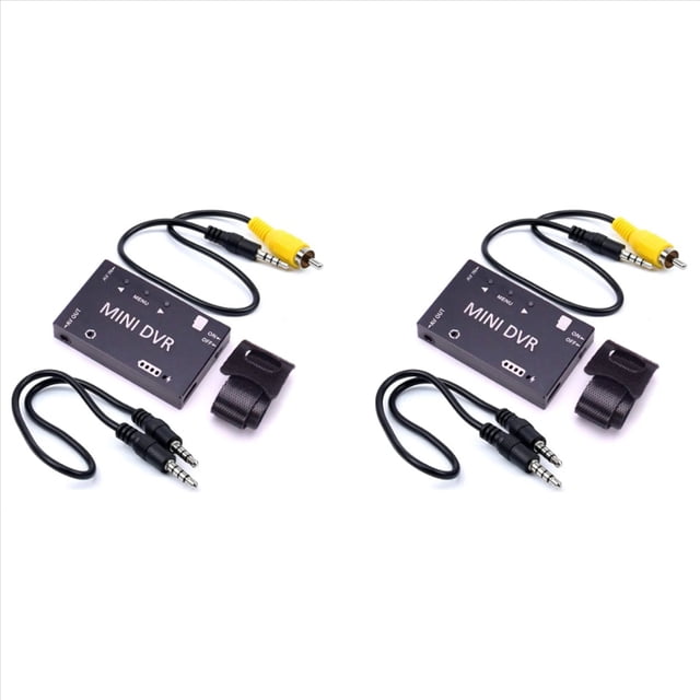 2X Grabador FPV Mini FPV DVR Módulo NTSC/PAL Conmutable Batería Incorporada Video Audio FPV Grabador para Modelos RC Racing(A)