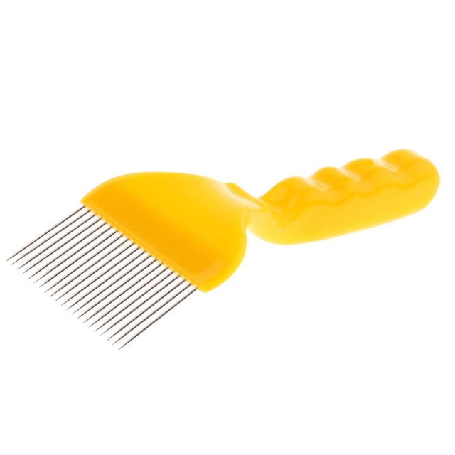 Horquil Desatascadora de material acero Inoxidable, Herramienta De Mantenimiento De Abejas, Amarillo, De Y Resistente, Un Peso Adecuado Pa Sharpla Horquilla de desenganche de acero inoxidable