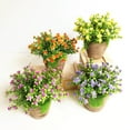 thumbnail image 1 of Plastic Flower Artificial Simulated Plant Decorative Bonsai for Home Decoration (Purple), 1 of 3