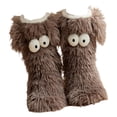 thumbnail image 1 of lionlar Thickened Slipper Socks Cozy Home Socks Stocking Cartoon for Living Room Bedroom Grey, 1 of 9