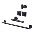 thumbnail image 1 of Juego De 5 Piezas De Accesorios De Baño Malubero De Acero Inoxidable negro, 1 of 3