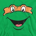 thumbnail image 2 of Teenage Mutant Ninja Turtles Michaelangelo Smile Adult Pull-Over Hoodie, Kelly Green, 2X-Large, 2 of 5