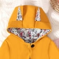 thumbnail image 6 of Ketyyh-chn99 Jackets For Girls Toddler Cute Graphic Hooded Jackets Long Sleeve Zip Up Windproof Coats Baby Boys Girls Outdoor Hiking Coat Size for 6-12 Months,Yellow, 6 of 8