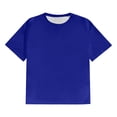 thumbnail image 4 of Big and Tall Shirts for Men Undershirts Lightweight Casual Tee Breathable Soft Short Sleeve T-Shirts Crew Neck Blue 6XL, 4 of 5