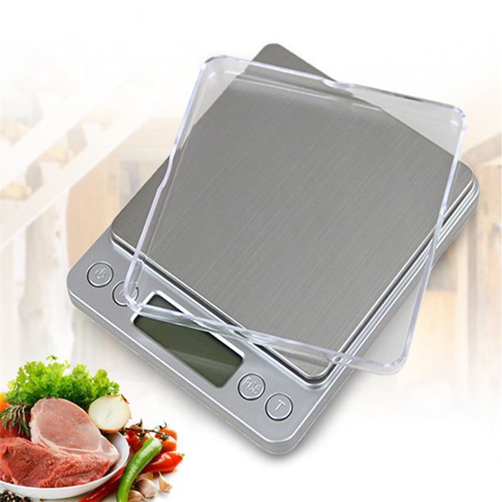 Digital Kitchen Scale Upgraded High Accuracy Food Scale for Cooking, Baking, Tare Function,2 Trays, LCD Display in Grams Scale