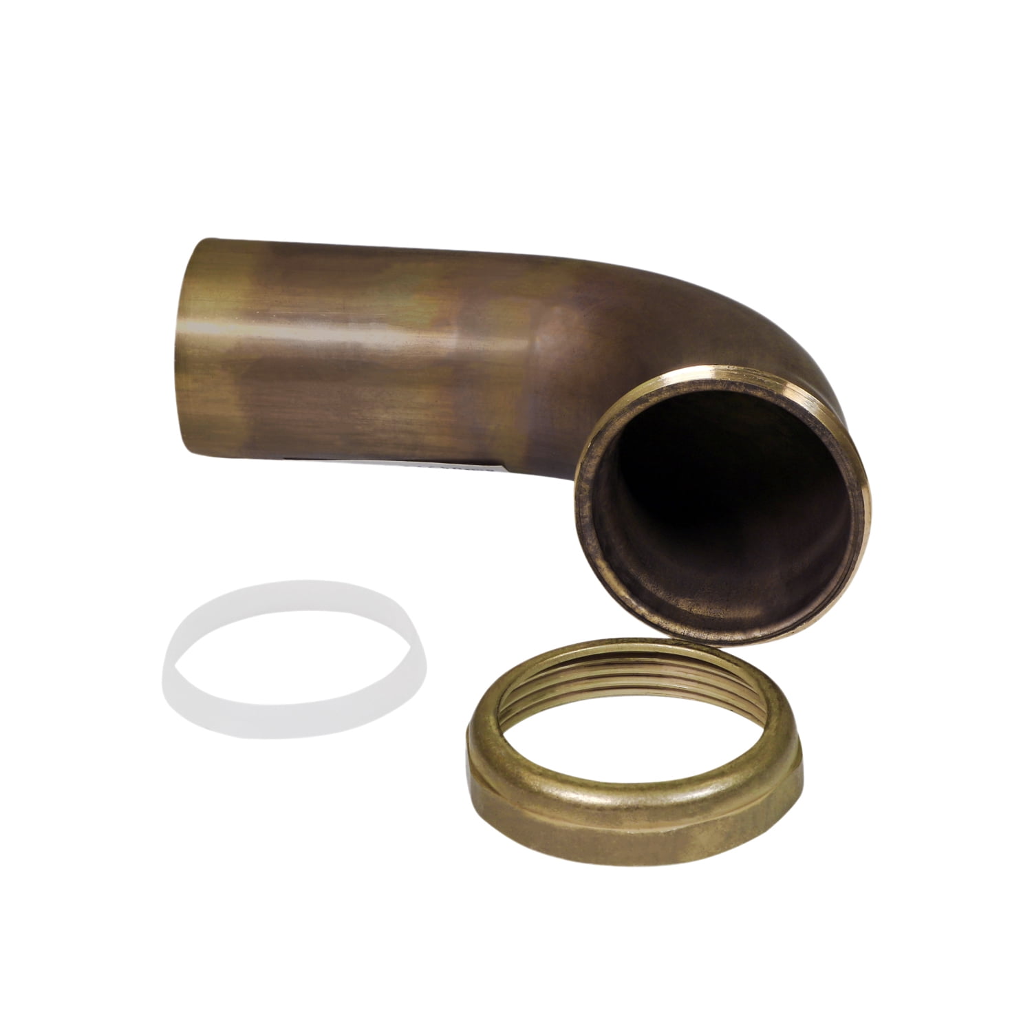 Highcraft 20-1982 Slip Joint Waste Bend for Tubular Drain Applications, 1-1/2 in. x 8 in., 20GA Brass