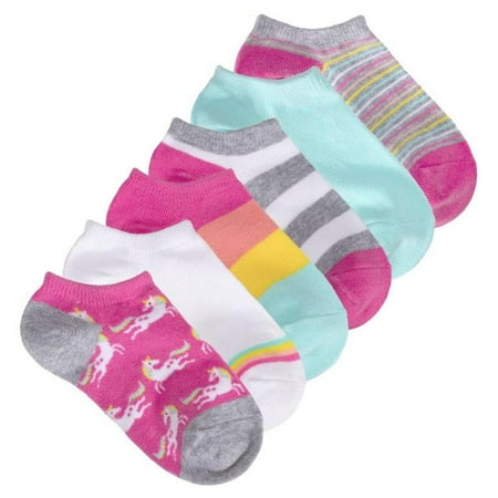 

Stride Rite Kids Unisex Unicorn No Show Socks (6-Pack)