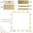 thumbnail image 4 of Soporte de Arco para Globos Dorado, 2x2 m, con Base Inflable, Mamparas para Decoracion de Fiestas, Estructura para Decoración en Bodas, Cumpleaños y Eventos, Diseño Elegante, 4 of 4