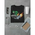 thumbnail image 3 of Ufo Hot Rod T-Shirt Men -Image by Shutterstock, Male 3X-Large, 3 of 4