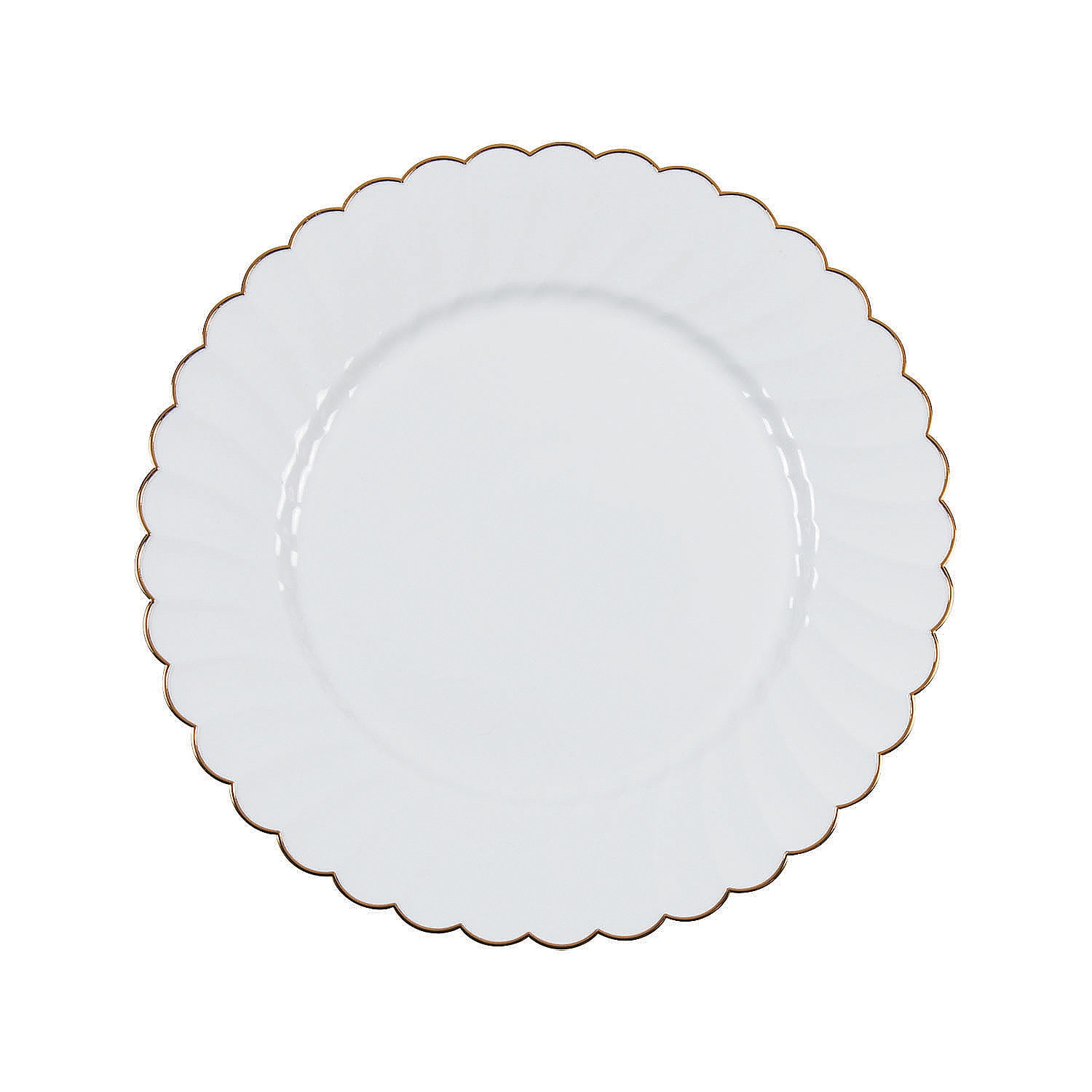Prem Elegance Dinner Plates W/Gold Edge Party Supplies 25 Pieces