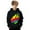 Black, variant on YUEHUA Kids Preston Playz Flame Hoodie Lightweight Pullover Sweatshirt with Fire Print for Boys and Girls Casual Wear