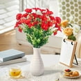 thumbnail image 6 of yulier 2 Pcs Artificial Flowers Faux Flower Bouquet Fake Plants Spring Summer Outdoor Indoor Garden Home Decorations Silk Flowers for Porch Patio Balcony Vase Decor, 6 of 6