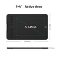 thumbnail image 4 of XP-PEN Deco Mini7 Graphic Drawing Tablet with 16384 Pressure Pen Digital Art Tablet Compatible with Chromebook Online Teaching/E-Learning, 4 of 10